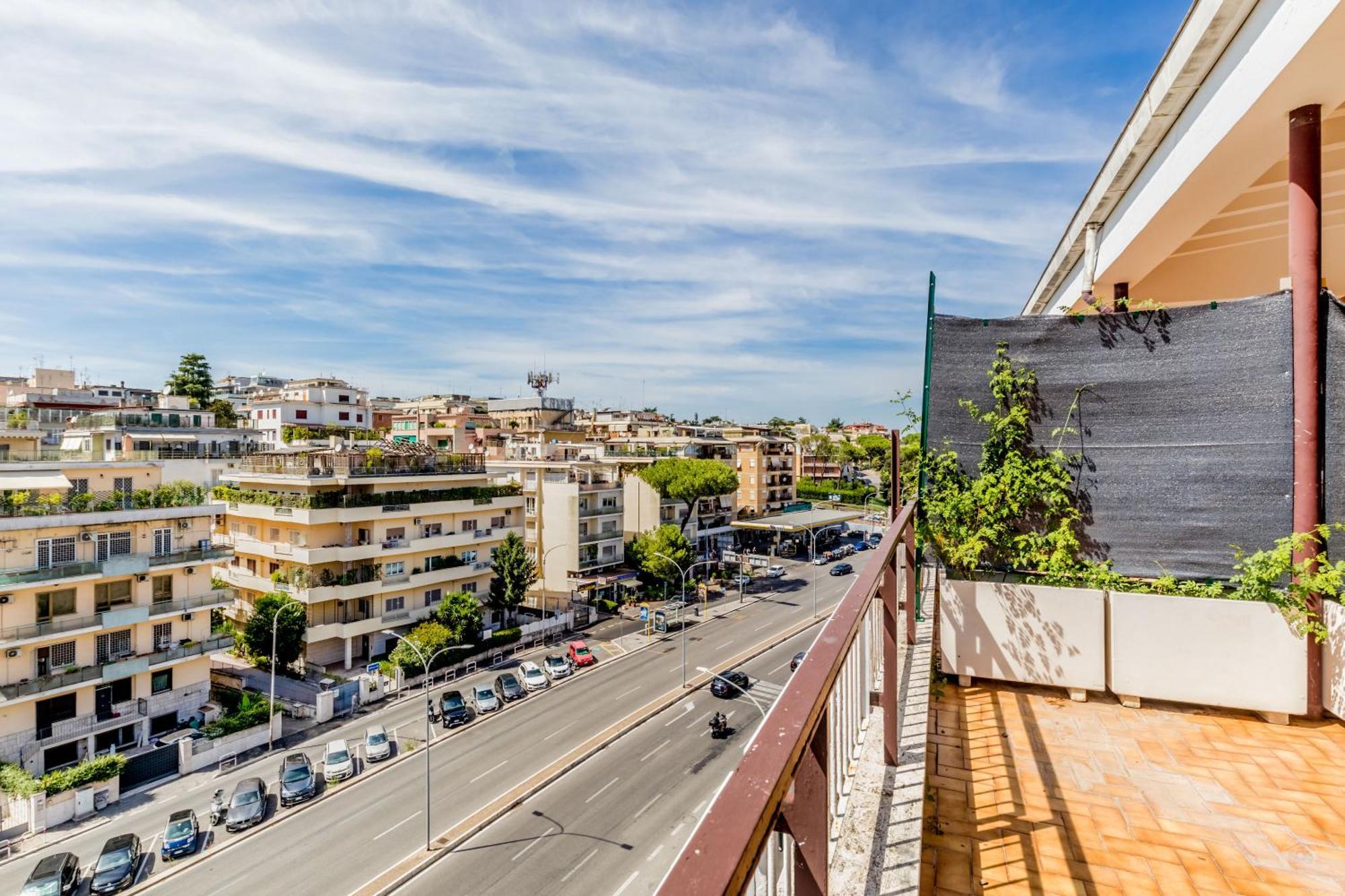 L'Attico Con Terrazza In Corso Francia Daire Roma Dış mekan fotoğraf